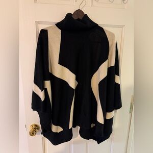 Black and White Geometric Sweater